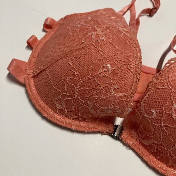 Sam Edelman Lace T-shirt Bra in Shell Pink NWT Women’s Size 34C - Picture 7 of 8